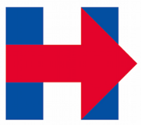 Hillary logo with arrow